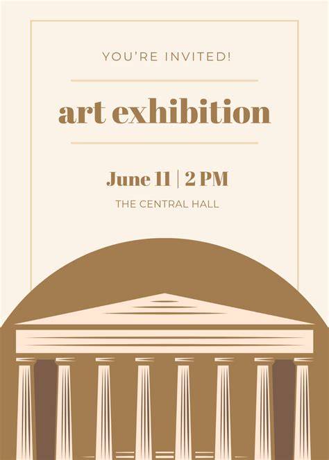 art exhibition invitation template