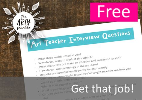 art interview questions for teachers