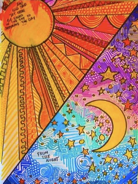 Art Lessons Pattern Sun And Moons   Pdf Patterns Of The Sun Earth And Moon - Art Lessons Pattern Sun And Moons