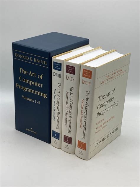 Art Of Computer Programming The Volumes 1 3 Boxed Set Donald Ervin Knuth