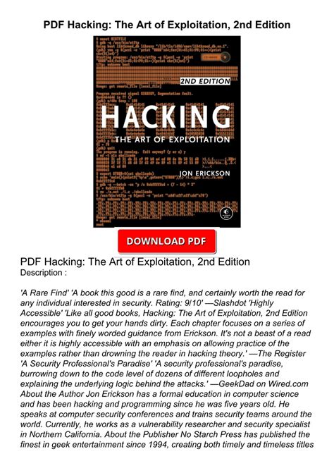 art of exploitation 2nd edition