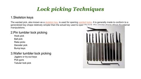 Art Of Lock Picking
