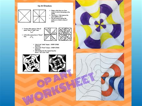 Art Worksheet Op Art Teaching Resources Tpt Op Art Worksheet - Op Art Worksheet