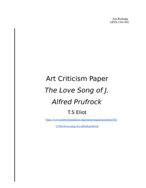 Full Download Art Criticism Paper 