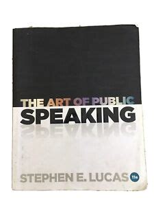 Read Art Of Public Speaking Lucas 11Th Edition 