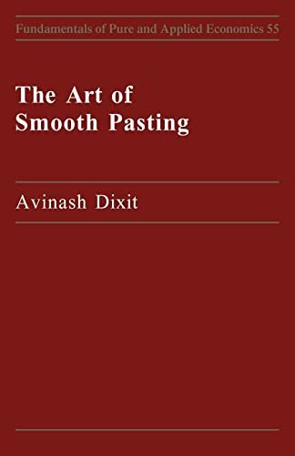 Download Art Of Smooth Pasting Fundamentals Of Pure And Applied Economics 