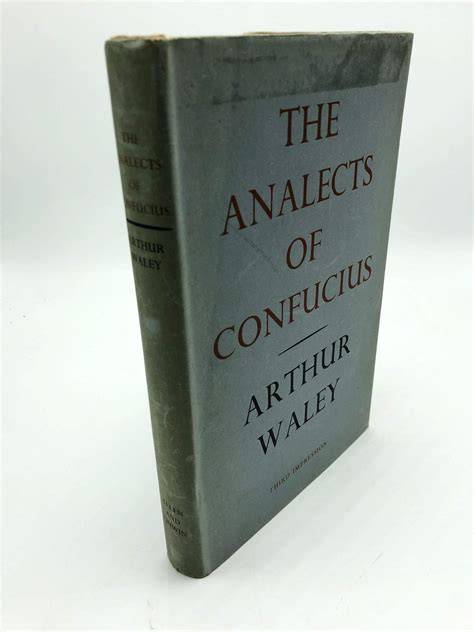 arthur waley the analects of confucius