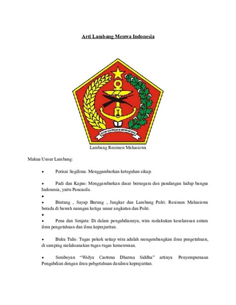 Arti Pdl  Logo Menwa Resimen Mahasiswa Jawa Timur Ardi La - Arti Pdl