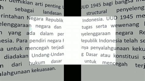 arti penting uud 1945 bagi bangsa indonesia