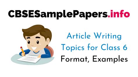Article Writing For Class 6