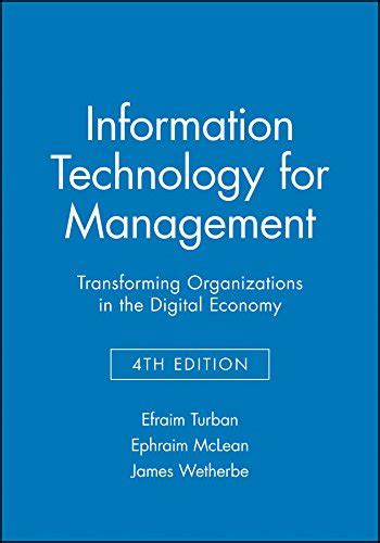Download Article 1 Turban E 2004 Information Technology For Management Transforming Organizations In The Digital Economy 4Th Edition 