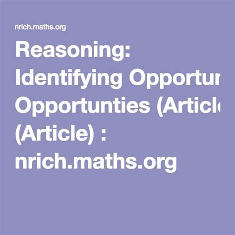 Articles Nrich Math Articles - Math Articles