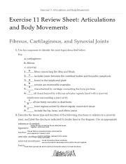 Read Articulations And Body Movements Test 