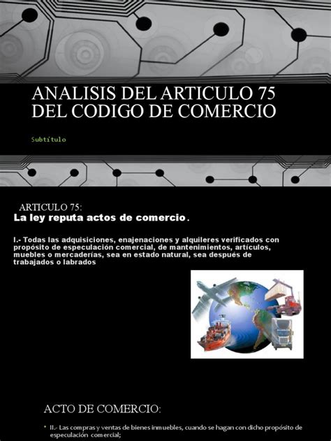 Articulo 75 Del Codigo De Comercio