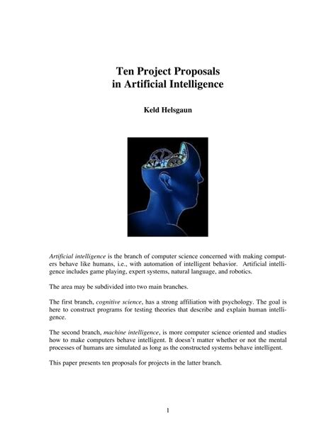 Artificial Intelligence Project Proposal