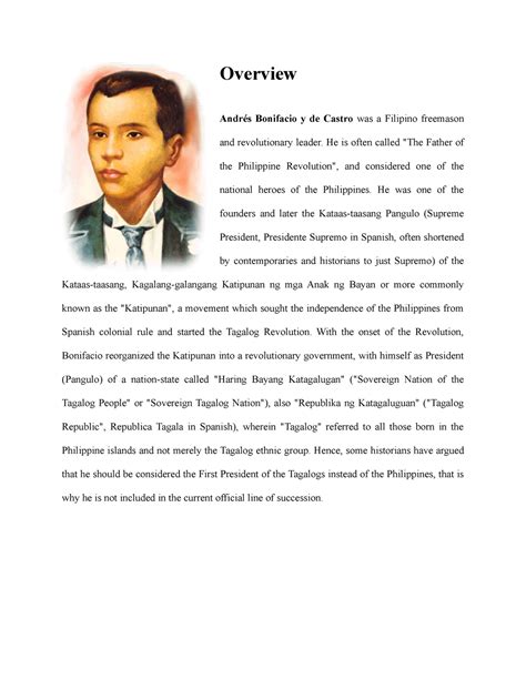 artikulo ni andres bonifacio autobiography