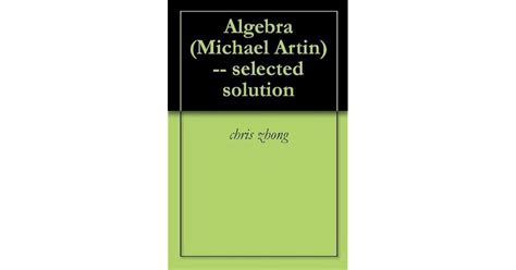 Artin Algebra Solutions
