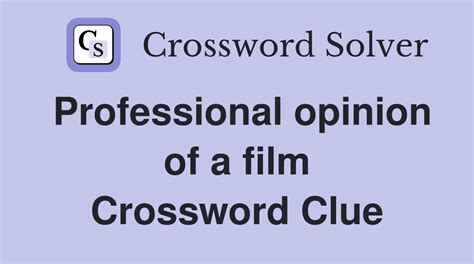 artist (film professional) Crossword Clue