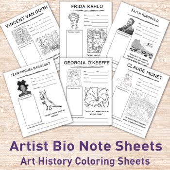 artist biographies for elementary students
