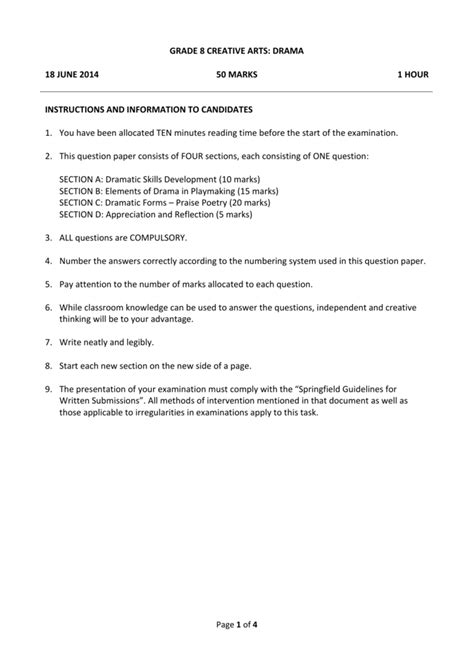 Read Online Arts And Culture Grade 8 Question Papers Themenore 