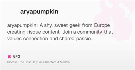 aryapumpkin nude
