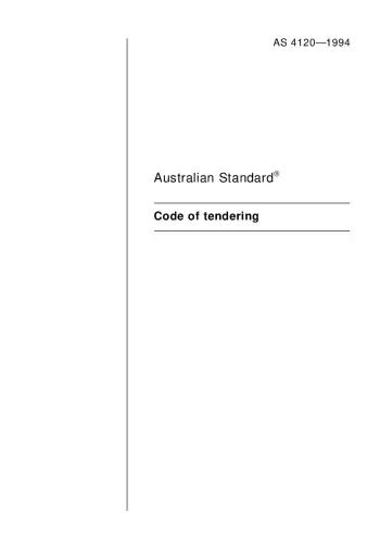 as 4120 code of tendering