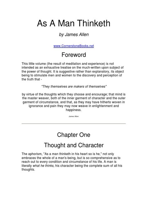 As A Man Thinketh Pages