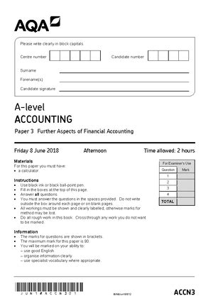 As Accounting For Aqa Second Edition Answers