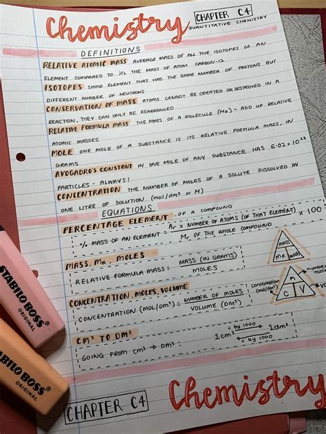 As Chemistry Revision Notes Unit 1 Atomic Structure