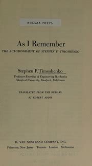 As I Remember Timoshenko Pdf Wordpress