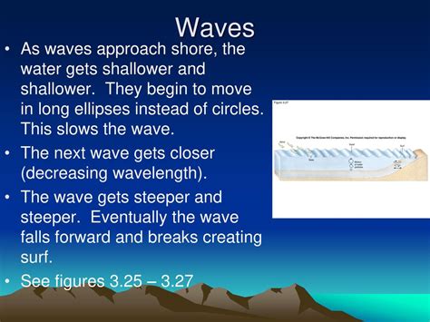 As Ocean Waves Approach Shallower Water Along A Coastline They