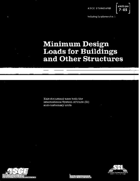 asce 7 05 minimum design loads for buildings and other structures