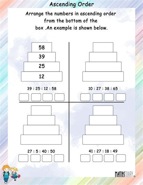 Ascending Order Worksheet