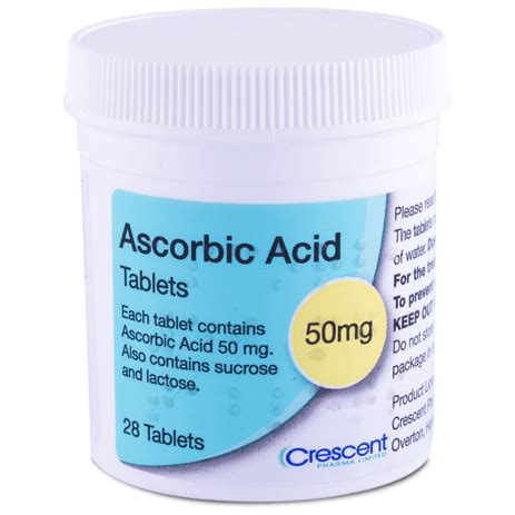 Ascorbic Acid 50 Mg Tablets Ascorbic Acid 100 Mg Tablets