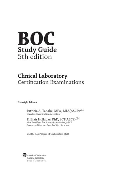 Ascp Boc Study5th Edition
