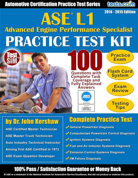 Ase L1 Practice Test Kit Automotive Certification Practice Test Series Advanced Engine Performance Specialist Questions With Fully Explained Answers