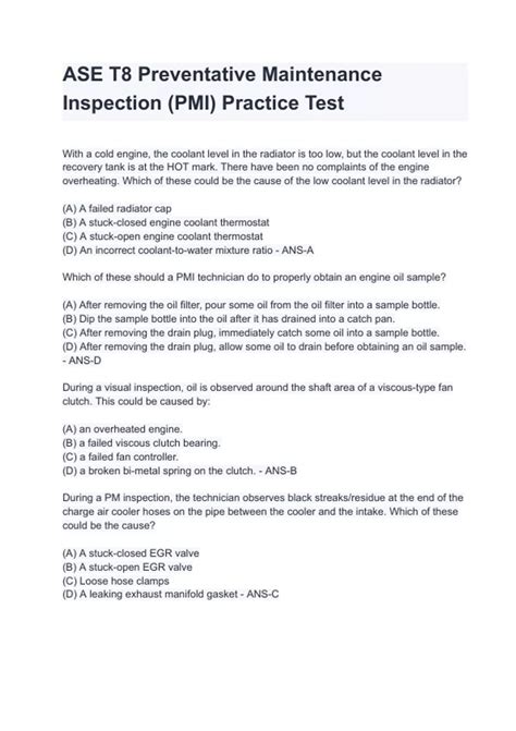 ase t8 practice test