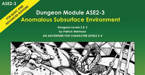 Ase2 3 Anomalous Subsurface Environment