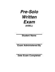 Full Download Asel Pre Solo Written Exam Answers 