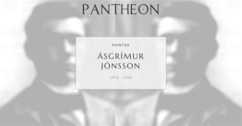 asgrimur jonsson biography examples