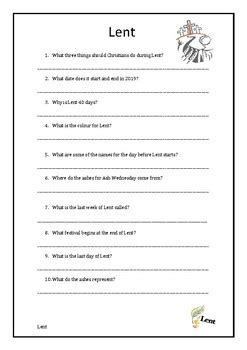 Ash Wednesday Quiz Amp Worksheet For Kids Study Ash Wednesday Worksheet - Ash Wednesday Worksheet