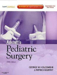 Download Ashcraft S Pediatric Surgery 5Th Edition 