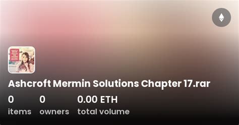 Ashcroft Mermin Solutions Chapter 17