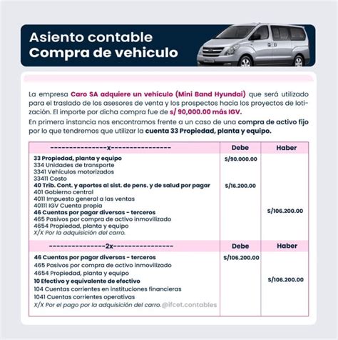 Asiento Contable Compra De Vehiculo Segun El Plan Contable Empresarial 3