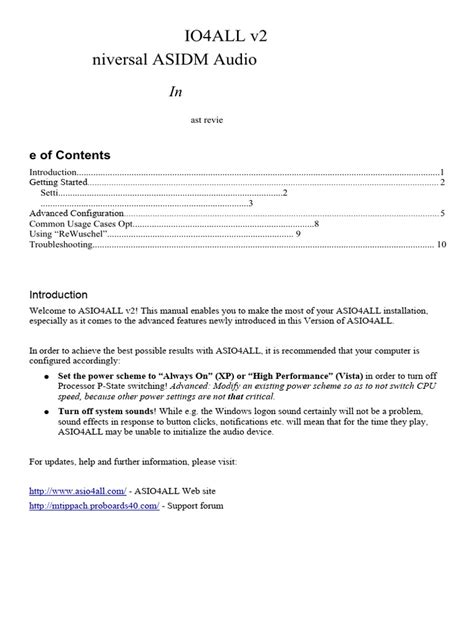 Read Online Asio4All Sonar User Guide 