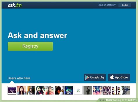 ask fm login page