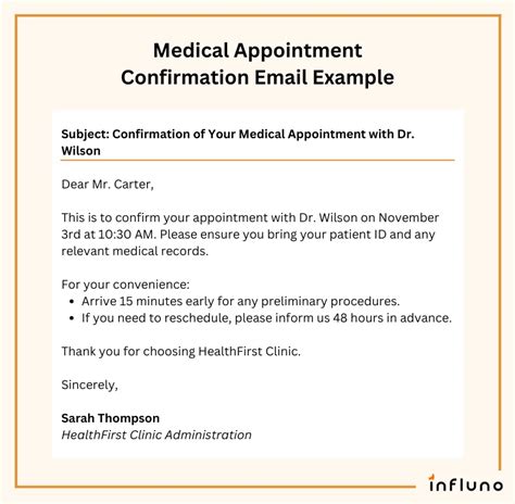 Ask For Appointment Email