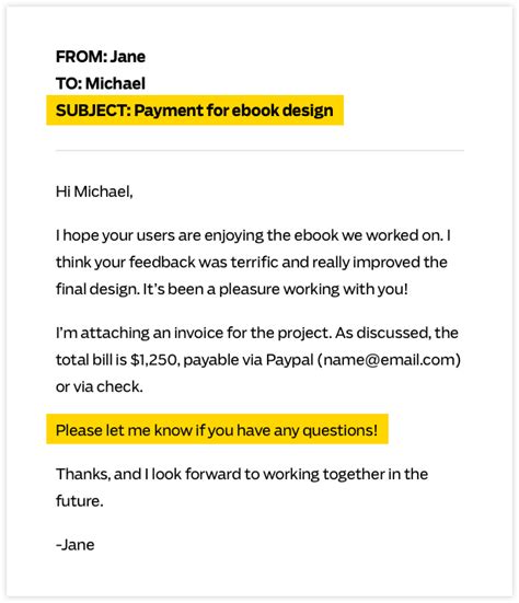 Asking For Payment Politely Email
