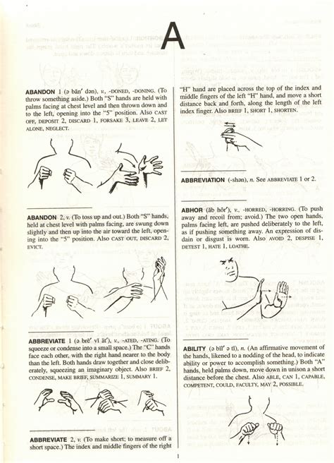 Asl Dictionary Pdf
