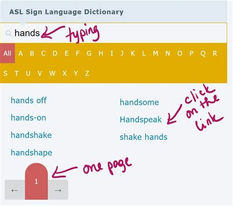 Asl Reverse Dictionary